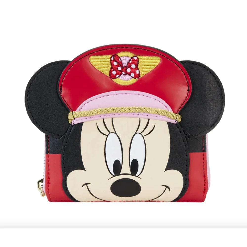 Loungefly X LE C2E2 Disney Pilot Minnie Mouse Cosplay Mini Backpack & Wallet NWT